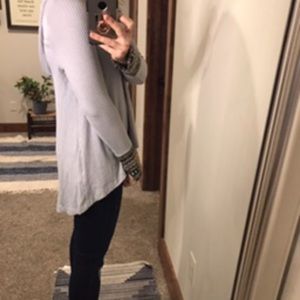 Gray tunic top